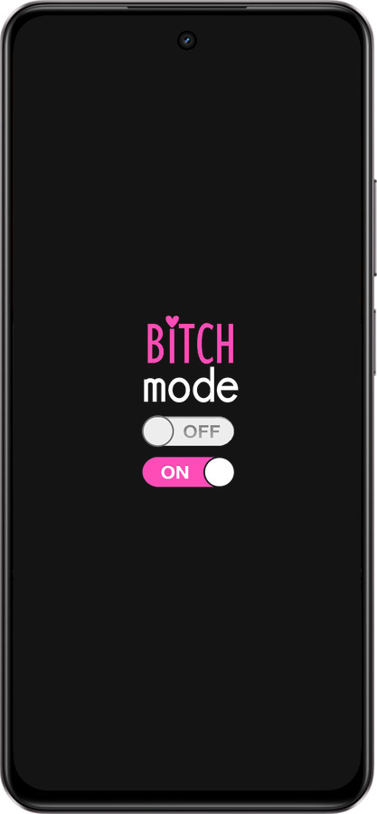 Силиконовый чехол Bitch mode для Realme C75 4G - 4548u-3878 изображение 