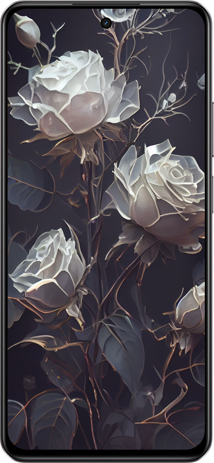 Силіконовий чехол Троянди 2 для Realme C75 4G - 5550u-3878 изображение 