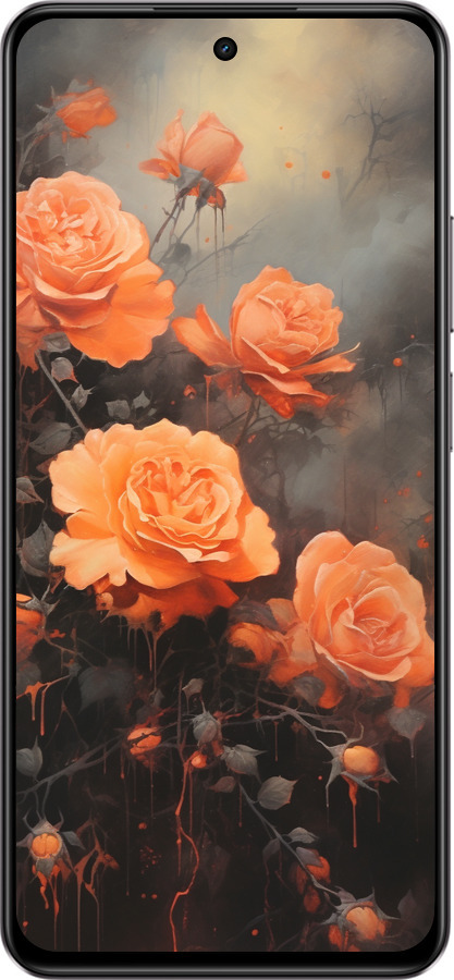 Силіконовий чехол Оранжеві троянди для Realme C75 4G - 5944u-3878 изображение 