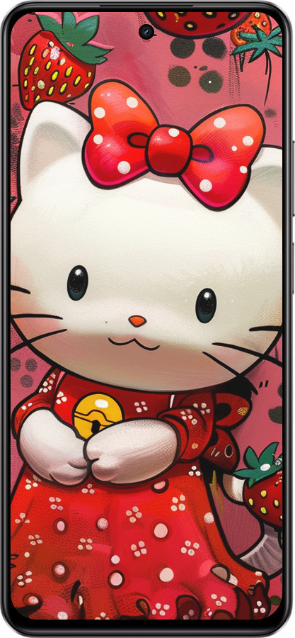 Силиконовый чехол hello kitty1 для Realme C75 4G - 6036u-3878 изображение 