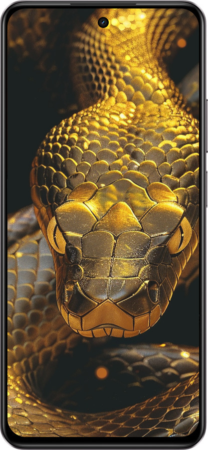 Силиконовый чехол Golden snake для Realme C75 4G - 6072u-3878 изображение 