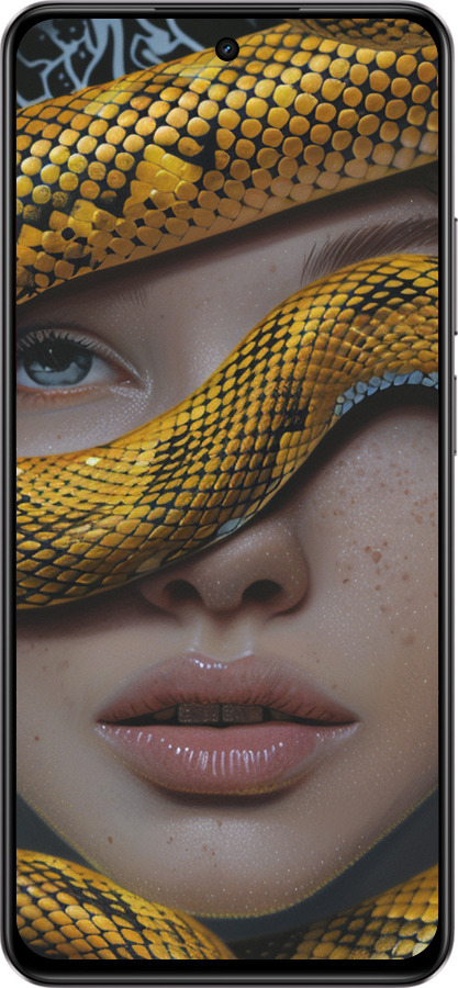Силиконовый чехол Объятия змеи для Realme C75 4G - 6081u-3878 изображение 