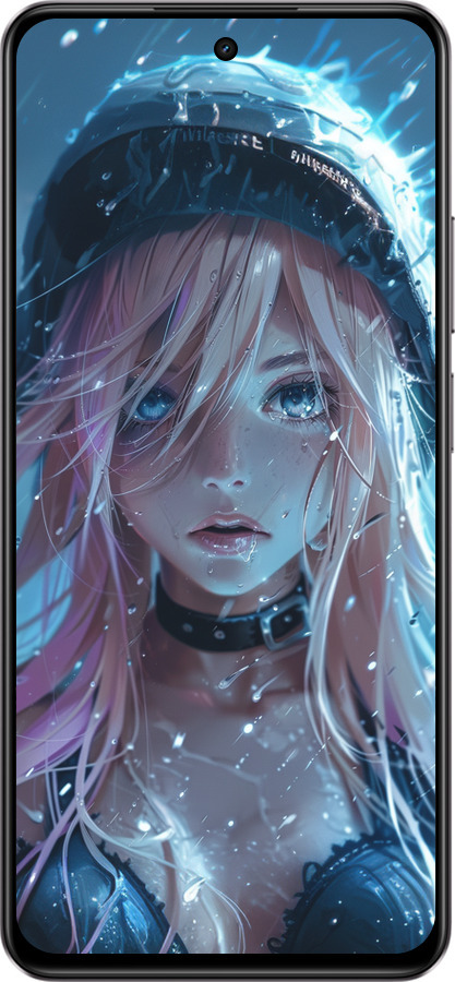 Силиконовый чехол Аниме-дива под дождем для Realme C75 4G - 6120u-3878 изображение 