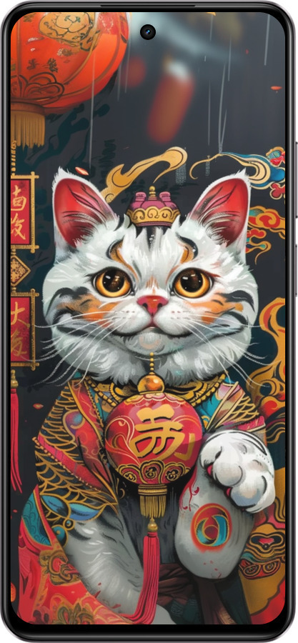 Силиконовый чехол China Cat v2 для Realme C75 4G - 6135u-3878 изображение 