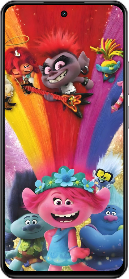 Силіконовий чехол Тролі для Realme C75 4G - 6343u-3878 изображение 