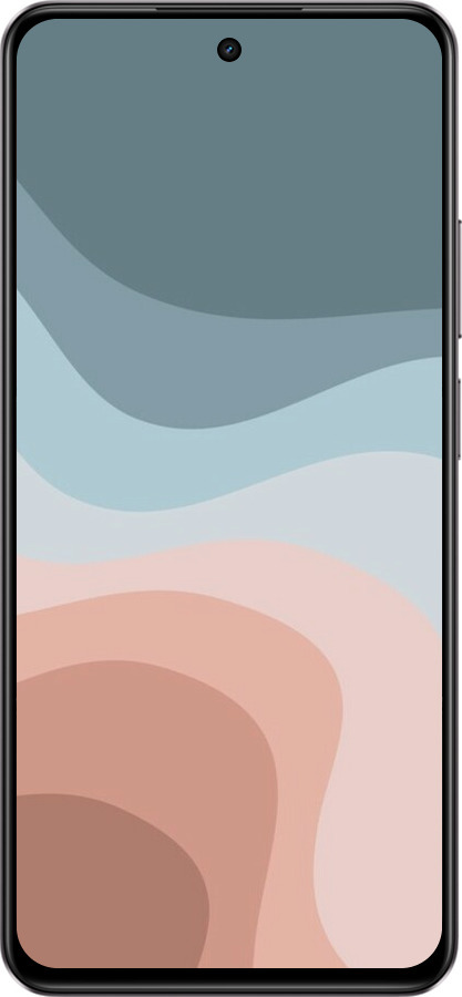 Силіконовий чехол З синіми та рожевими хвилями в стилі ретро для Realme C75 4G - 6532u-3878 изображение 