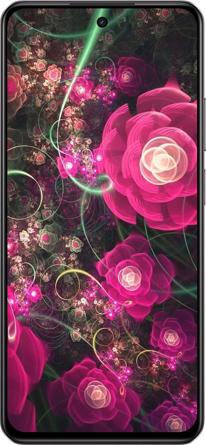 Силіконовий чехол Абстрактні квіти 3 для Realme C75 4G - 850u-3878 изображение 