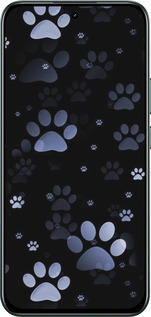 Силиконовый чехол С синими отпечатками лап для Realme C85 Pro - 6441u-4218 изображение 
