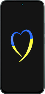 Силиконовый чехол Жёлто-голубое сердце для Realme C85 Pro - 885u-4218 изображение 