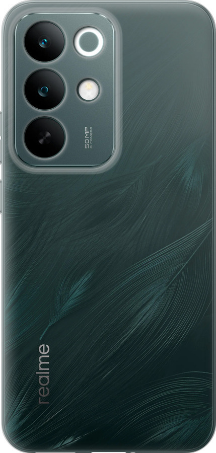 Силиконовый чехол Прозрачный для Realme C85 Pro - 5636u-4218 изображение 