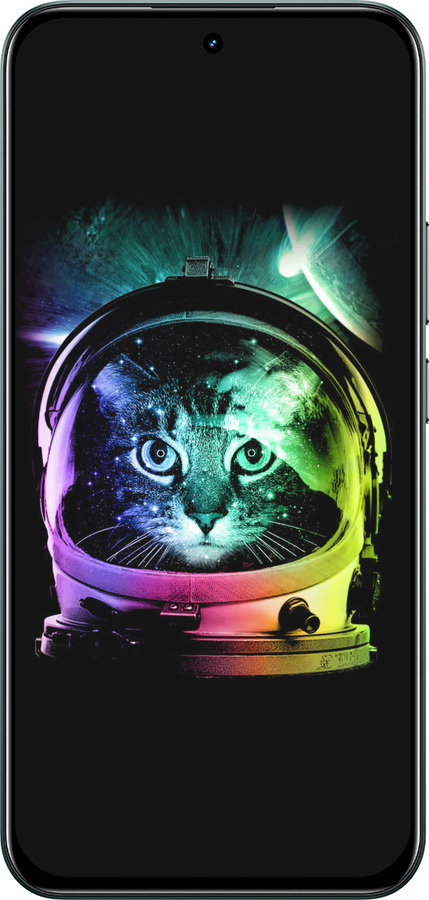 Силиконовый чехол Кот-астронавт для Realme C85 Pro - 4154u-4218 изображение 