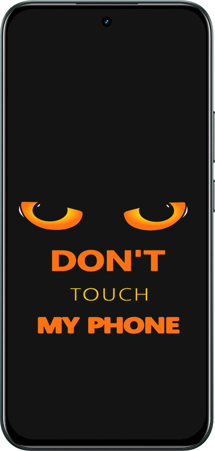 Силиконовый чехол Don't touch the phone для Realme C85 Pro - 4261u-4218 изображение 