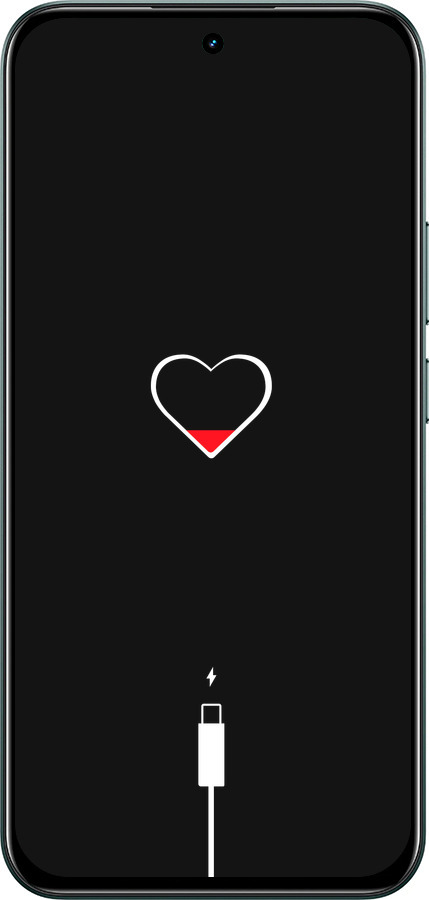 Силиконовый чехол Подзарядка сердца для Realme C85 Pro - 4274u-4218 изображение 
