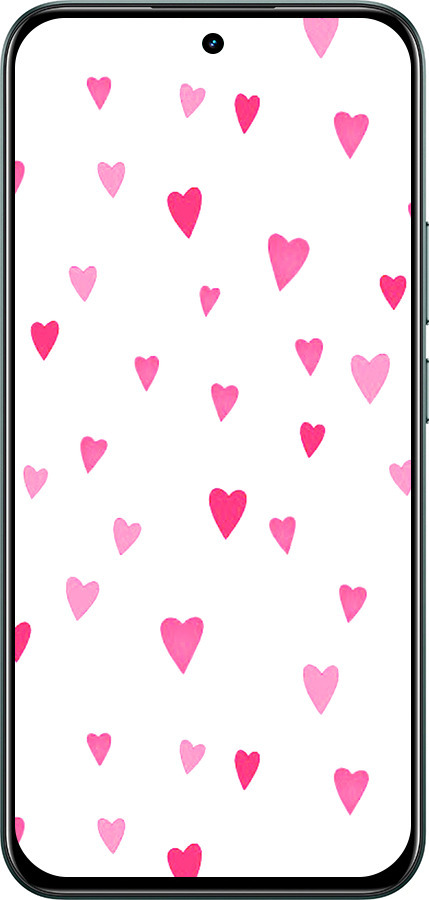 Силиконовый чехол Сердечки 2 для Realme C85 Pro - 4763u-4218 изображение 