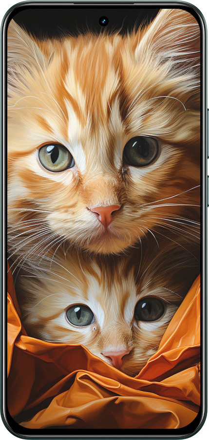 Силиконовый чехол Котики 2 для Realme C85 Pro - 5664u-4218 изображение 