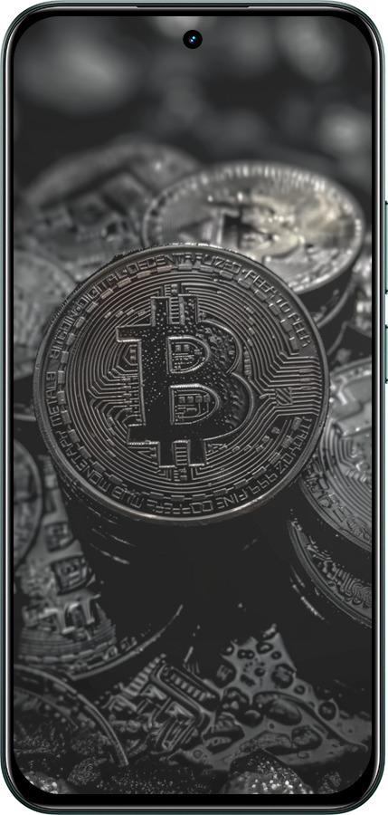 Силиконовый чехол Black Bitcoin для Realme C85 Pro - 6090u-4218 изображение 