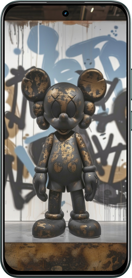 Силіконовий чехол Bronze kaws v2 для Realme C85 Pro - 6098u-4218 изображение 