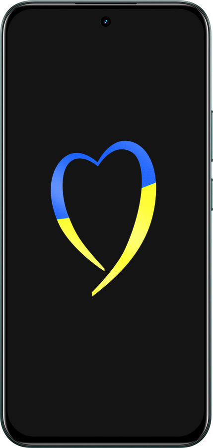Силиконовый чехол Жёлто-голубое сердце для Realme C85 Pro - 885u-4218 изображение 