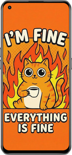 Силіконовий чехол Funny Cat для Realme GT 5G - 6786u-3338 изображение 