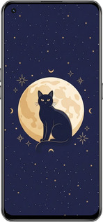 Силіконовий чехол Cute Cat Celestial/Witchy для Realme GT 5G - 6787u-3338 изображение 