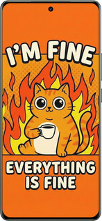 TPU чехол Funny Cat для Realme GT Neo6 - 6786b-3858 изображение 