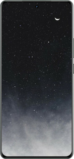 Силиконовый чехол Сині хмари, Синій місяць для Realme GT 6T - 6396u-3750 изображение 