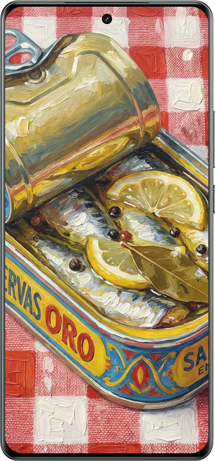 Силиконовый чехол Vintage Sardine Tin Phone для Realme GT Neo6 - 6772u-3858 изображение 