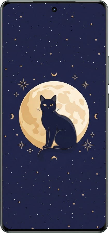 Силіконовий чехол Cute Cat Celestial/Witchy для Realme GT Neo6 SE - 6787u-3796 изображение 