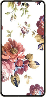 Силиконовый чехол Vintage flowers для Realme GT 7 Pro - 4333u-3893 изображение 