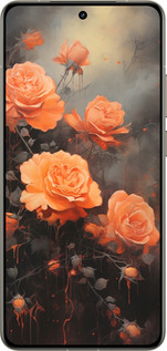 Силиконовый чехол Оранжевые розы для Realme GT 7 Pro - 5944u-3893 изображение 