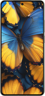 Силиконовый чехол Желто-голубые бабочки для Realme GT 7 Pro - 6046u-3893 изображение 