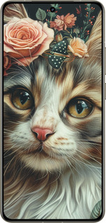 Силиконовый чехол Cats and flowers для Realme GT 7 Pro - 6069u-3893 изображение 