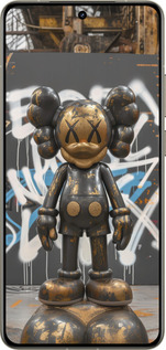 Силиконовый чехол Bronze kaws v3 для Realme GT 7 Pro - 6099u-3893 изображение 