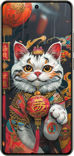 Силиконовый чехол China Cat v2 для Realme GT 7 Pro - 6135u-3893 изображение 