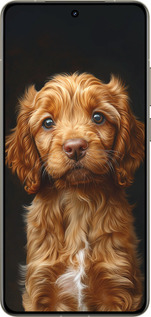Силіконовий чехол Cocker spaniel на чорному фоні для Realme GT 7 Pro - 6137u-3893 изображение 
