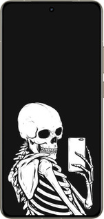 Силиконовый чехол Скелет делает Selfie для Realme GT 7 Pro - 6535u-3893 изображение 