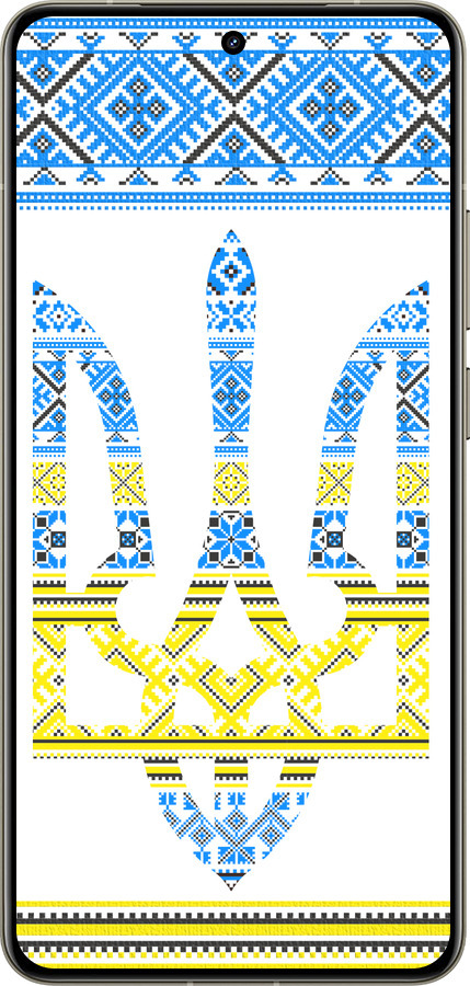 Силіконовий чехол Герб - вишиванка жовто-блакитна  для Realme GT 7 Pro - 1197u-3893 изображение 