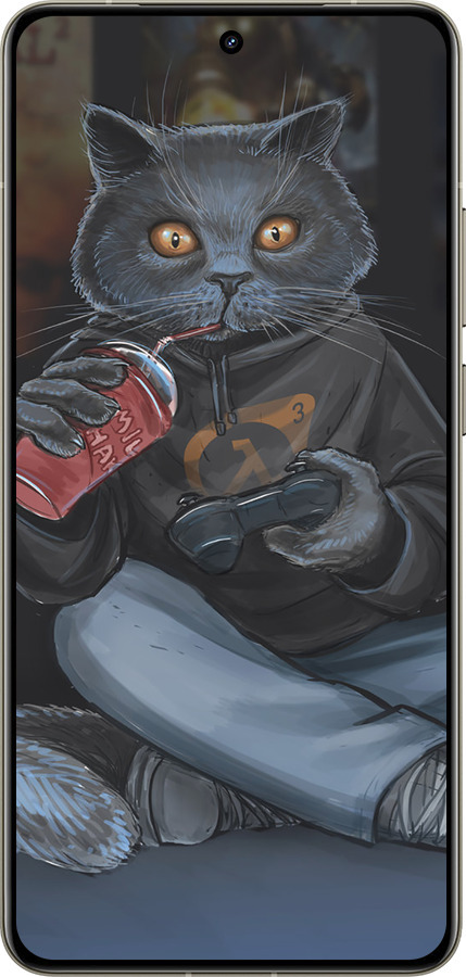 Силиконовый чехол gamer cat для Realme GT 7 Pro - 4140u-3893 изображение 