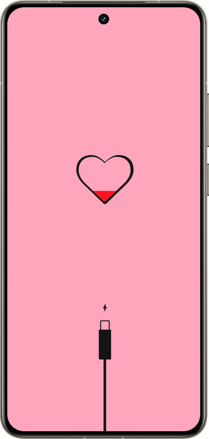 Силіконовий чехол Підзарядка серця1 для Realme GT 7 Pro - 4275u-3893 изображение 
