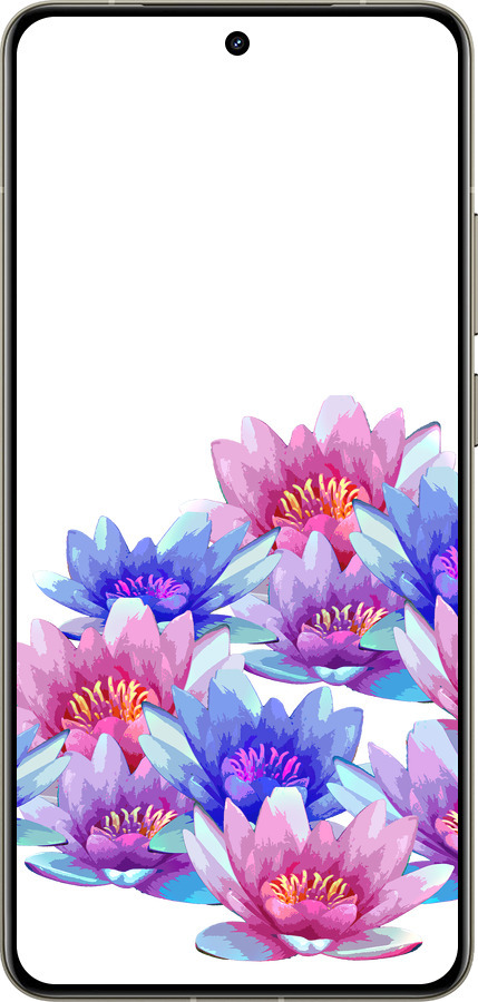 Силиконовый чехол Лотос для Realme GT 7 Pro - 4862u-3893 изображение 