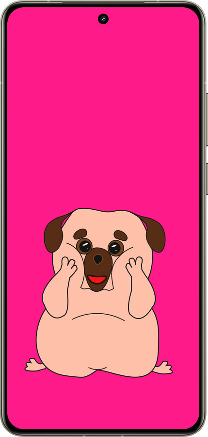Силиконовый чехол Весёлый мопс для Realme GT 7 Pro - 4908u-3893 изображение 
