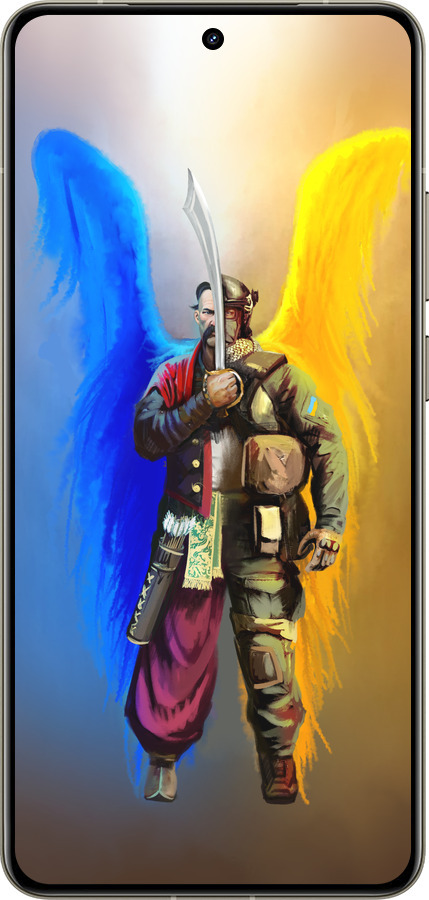 Силиконовый чехол Воин-Ангел для Realme GT 7 Pro - 5317u-3893 изображение 