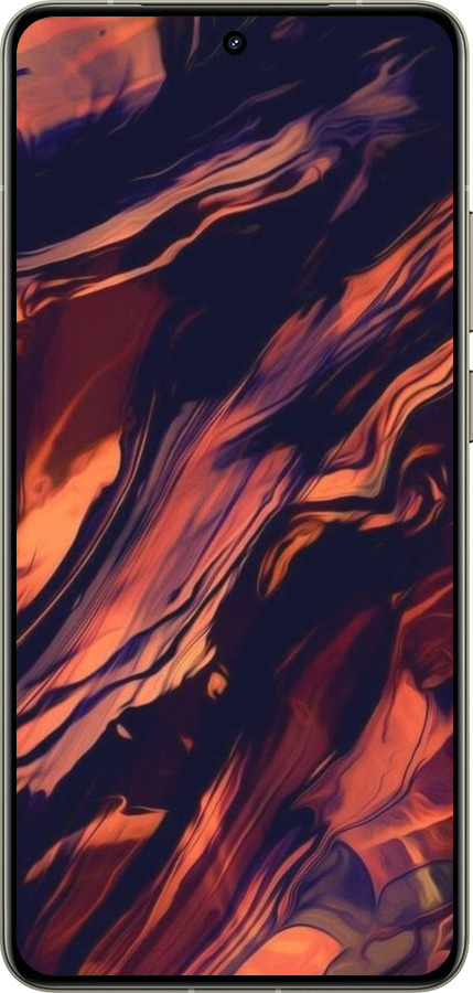 Силиконовый чехол Черно-оранжевая абстракция для Realme GT 7 Pro - 5340u-3893 изображение 