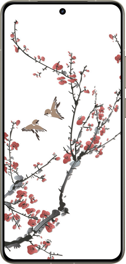 Силиконовый чехол Сакура v2 для Realme GT 7 Pro - 5538u-3893 изображение 