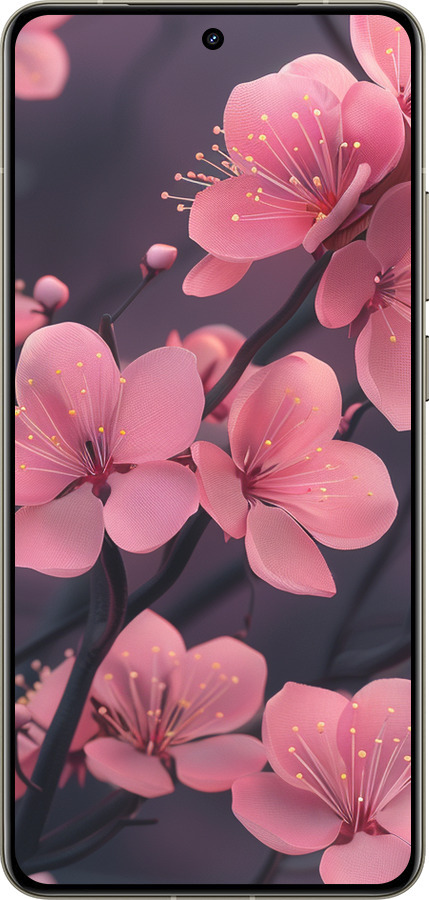 Силіконовий чехол Пурпурова сакура для Realme GT 7 Pro - 6075u-3893 изображение 