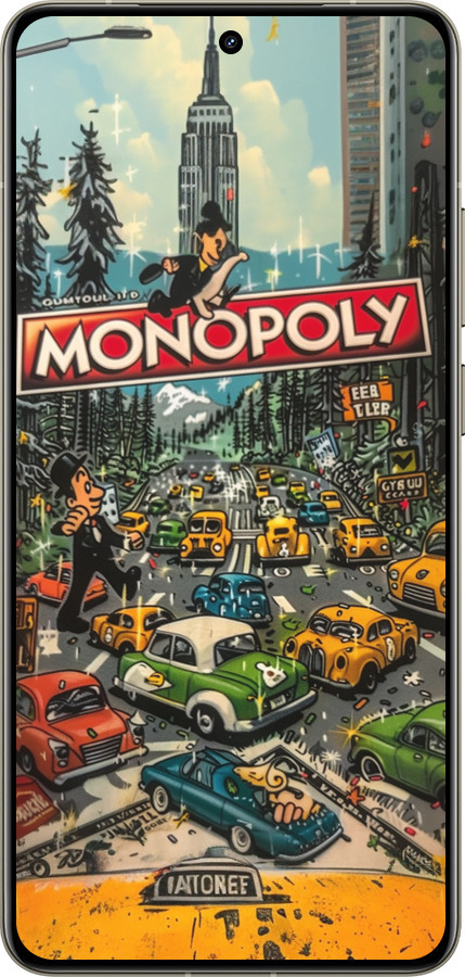 Силиконовый чехол Городской драйв Monopoly для Realme GT 7 Pro - 6088u-3893 изображение 
