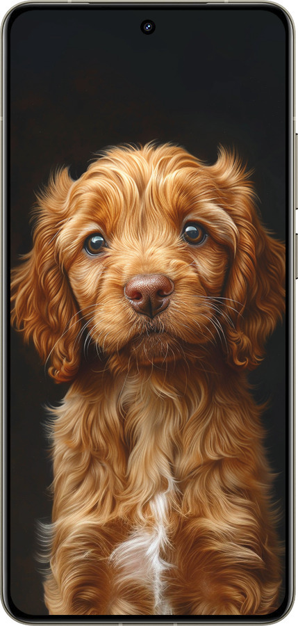 Силіконовий чехол Cocker spaniel на чорному фоні для Realme GT 7 Pro - 6137u-3893 изображение 