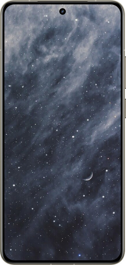 Силиконовый чехол Голубые облака, Голубая луна для Realme GT 7 Pro - 6398u-3893 изображение 