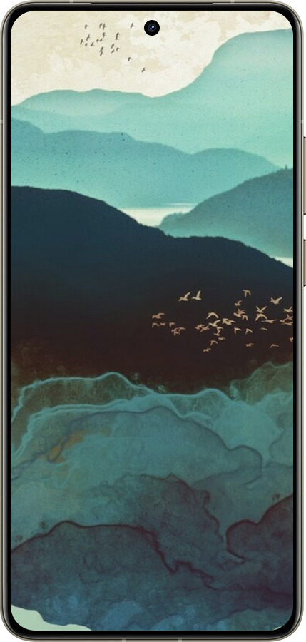 Силиконовый чехол С изображением гор Индиго для Realme GT 7 Pro - 6484u-3893 изображение 