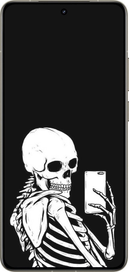 Силиконовый чехол Скелет делает Selfie для Realme GT 7 Pro - 6535u-3893 изображение 